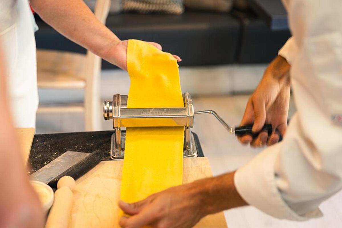 a chef preparing food in a kitchen