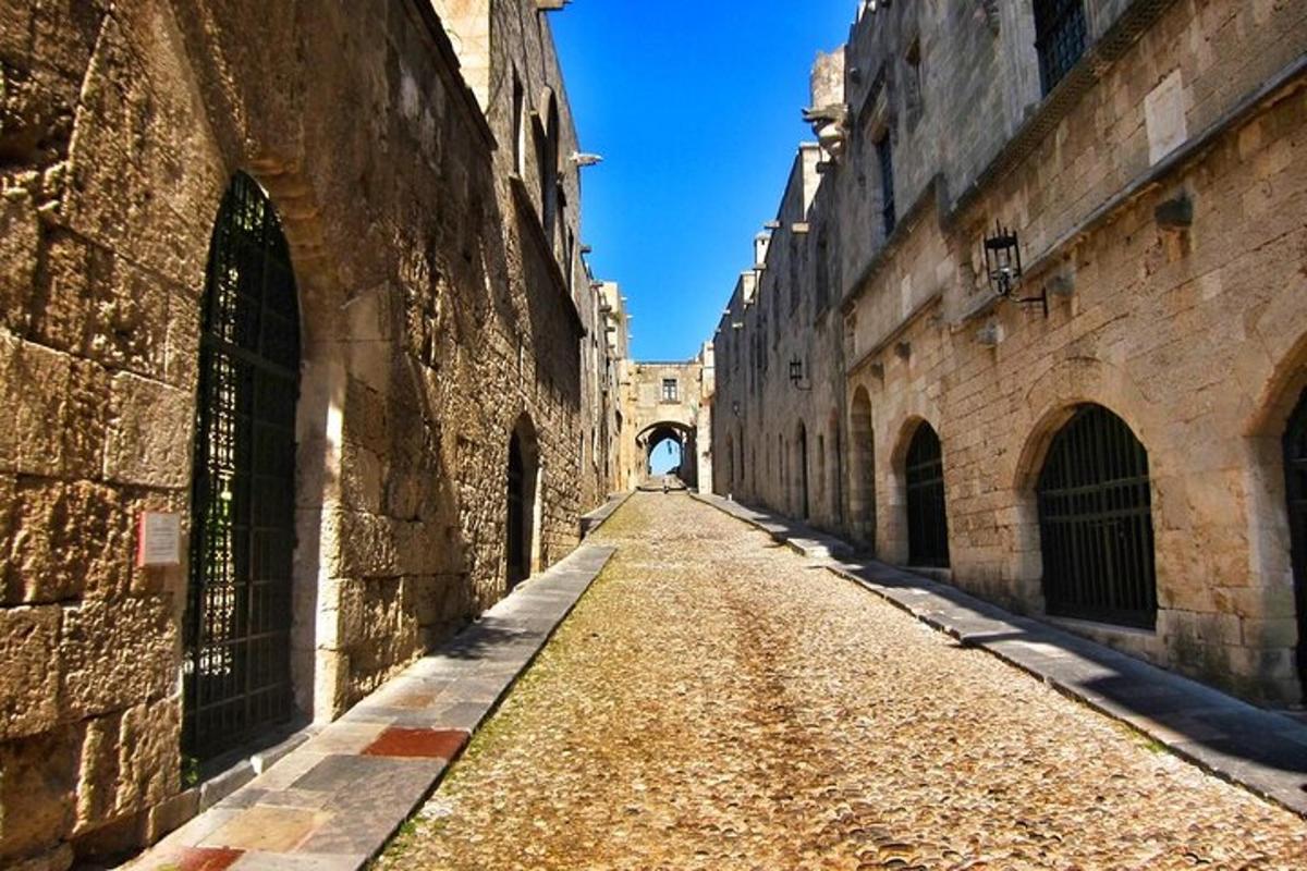 an empty alley way in an old building