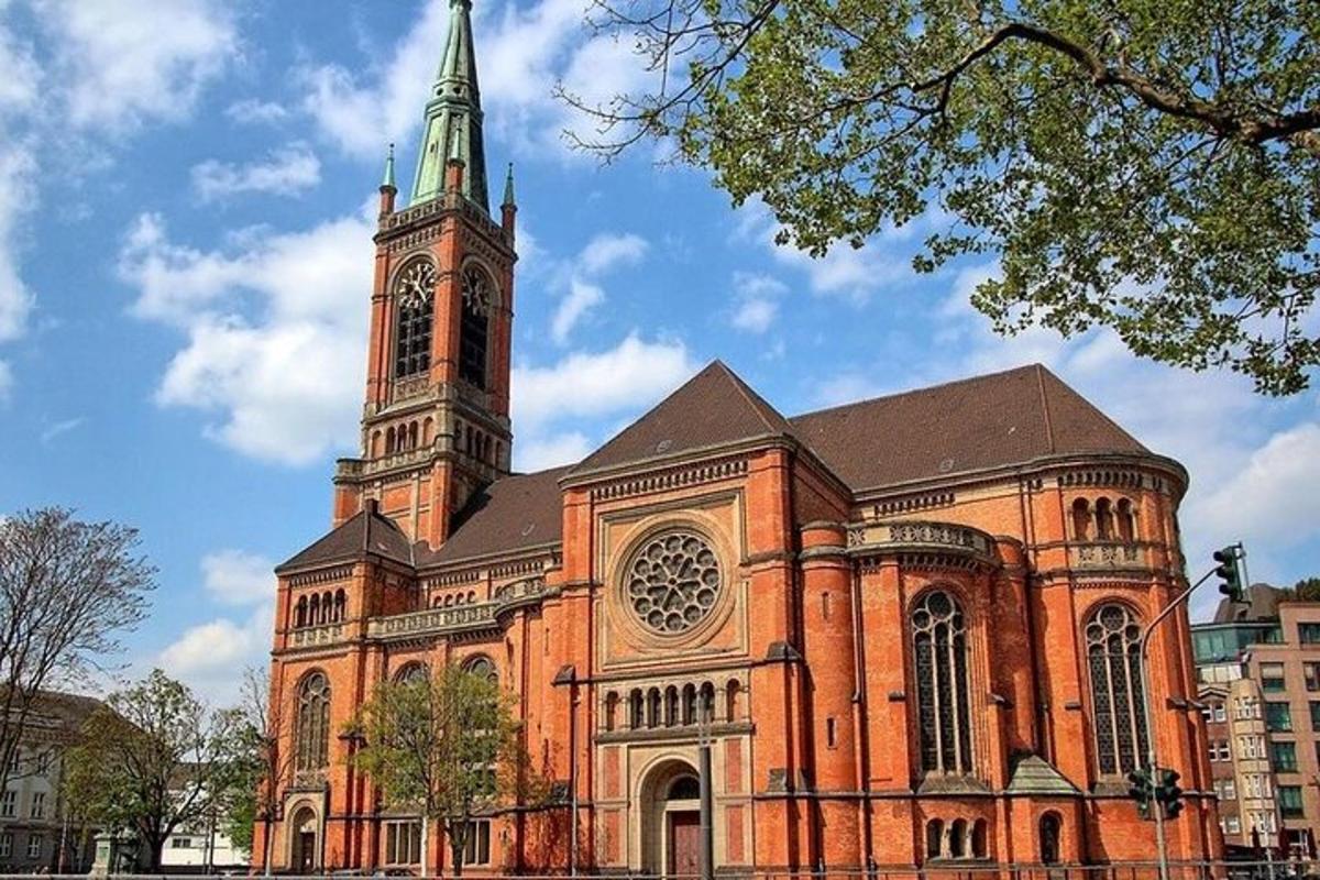a large brick building with a clock tower