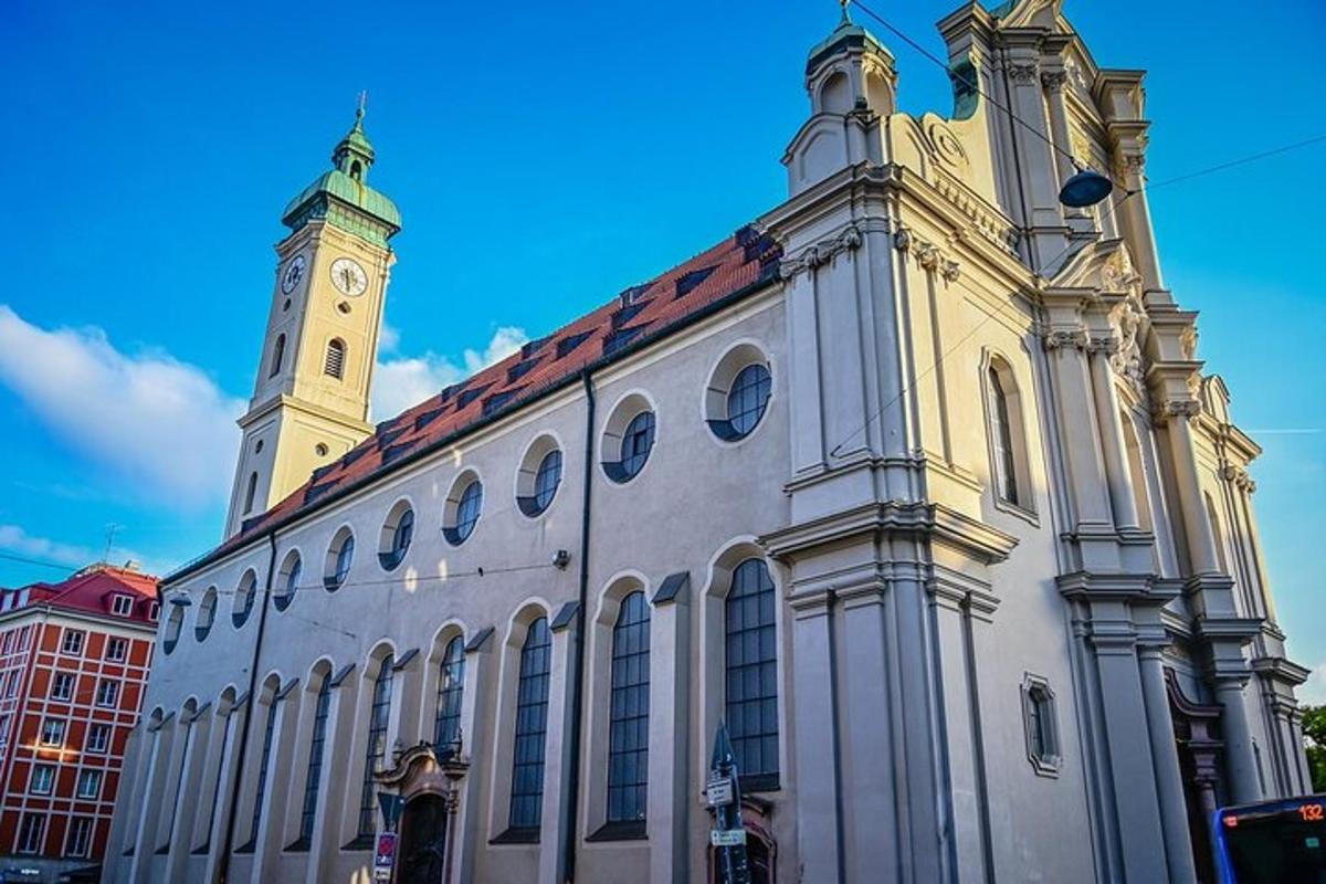 a large building with a clock tower on top of it