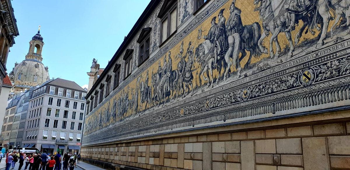 a building with a mural on the side of it