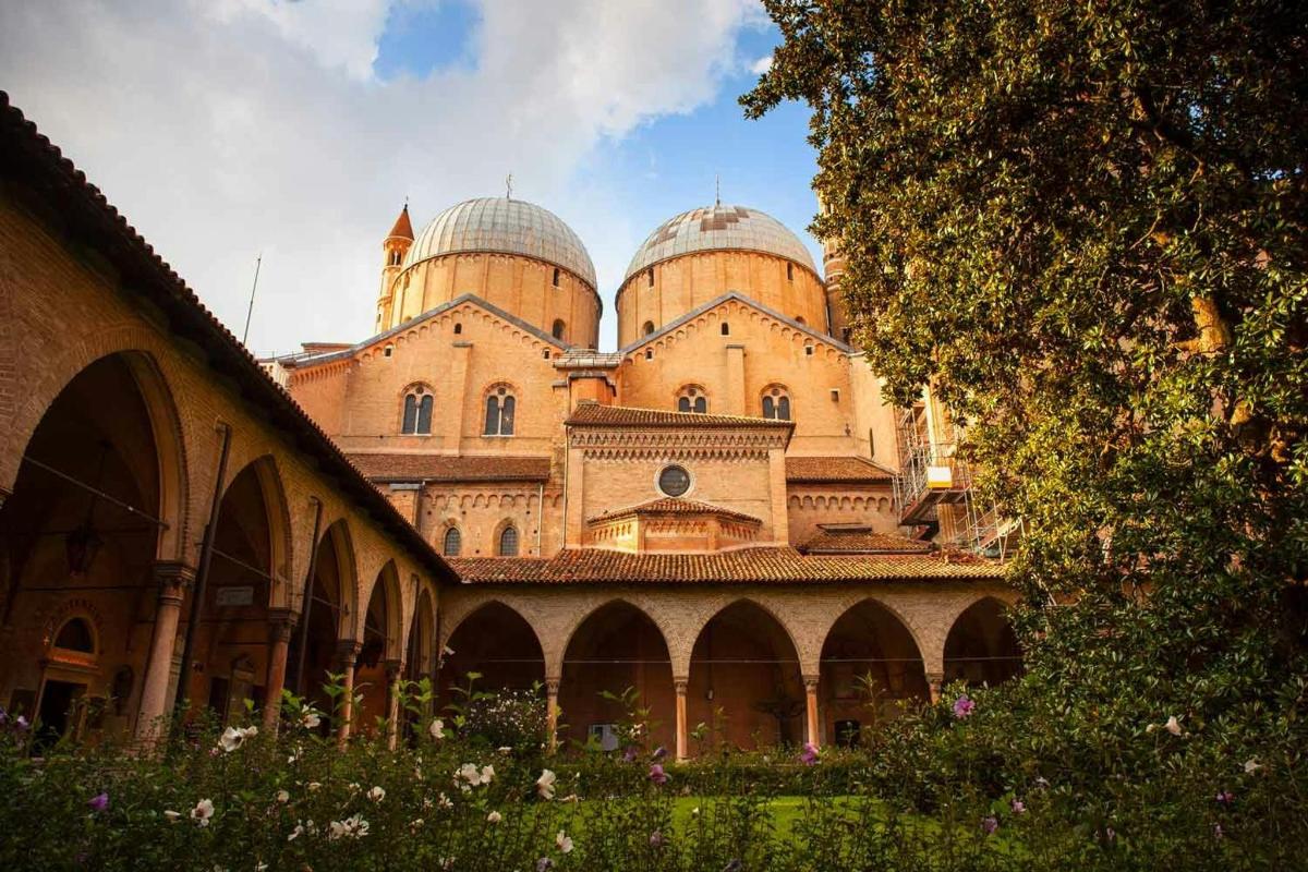 a large building with domes on top of it