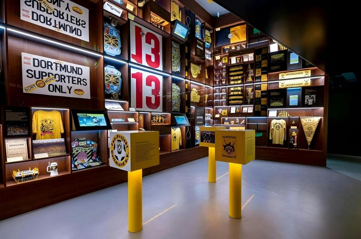 a display of baseball memorabilia in a baseball museum