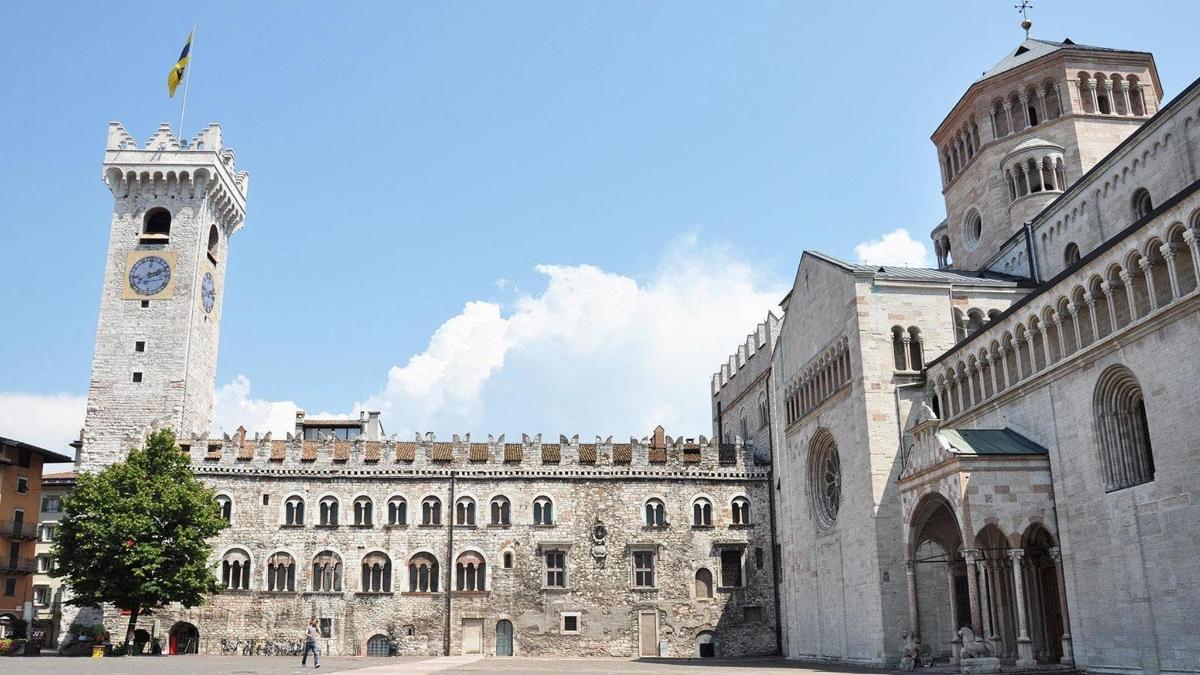 a large stone building with a clock tower