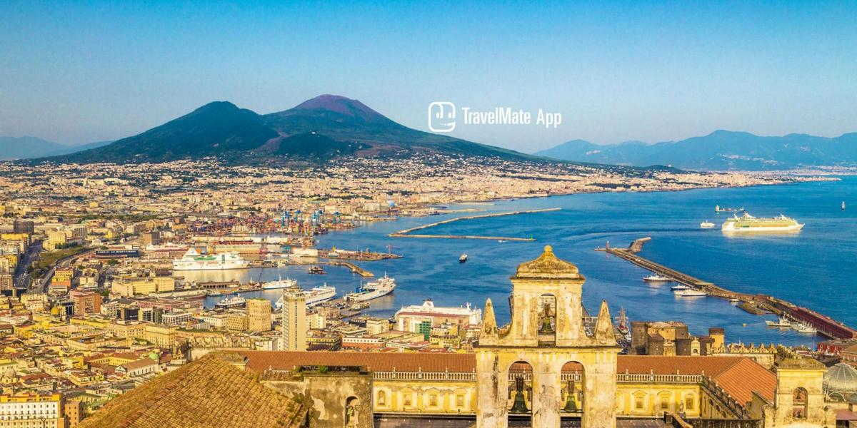 an aerial view of a city and the water
