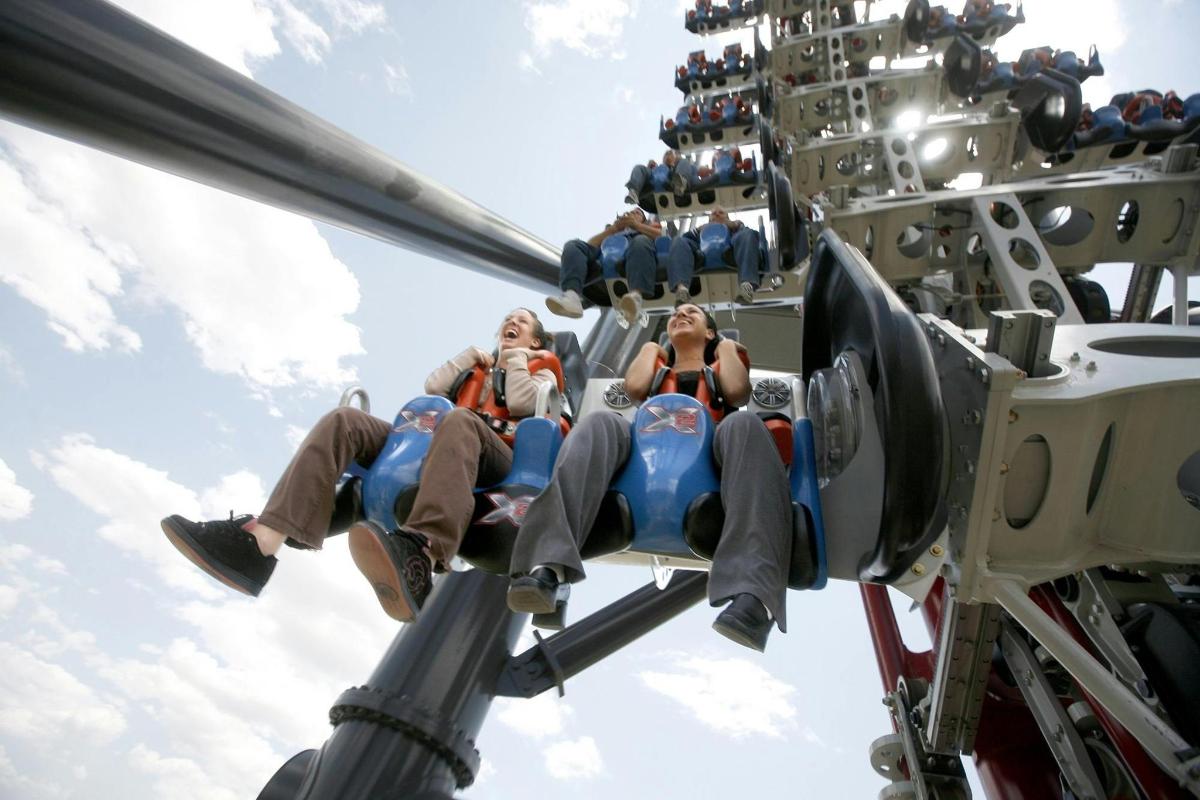 a group of people riding on a helicopter