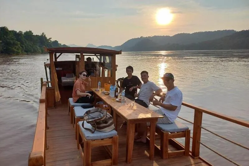 Featured tour with 5 reviews: Luang Prabang Mekong Sunset Cruise and Hot Pot Dinner