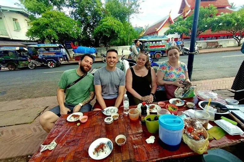 Featured tour with 4 reviews: Luang Prabang Foodie Walking Tour and Monk Blessing