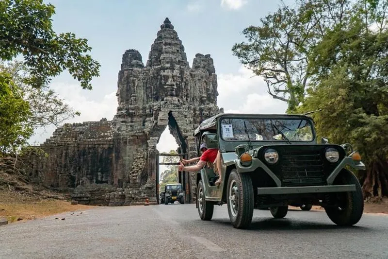 Featured tour with 4 reviews: Angkor Temples Jeep Tour / SUV Car Available
