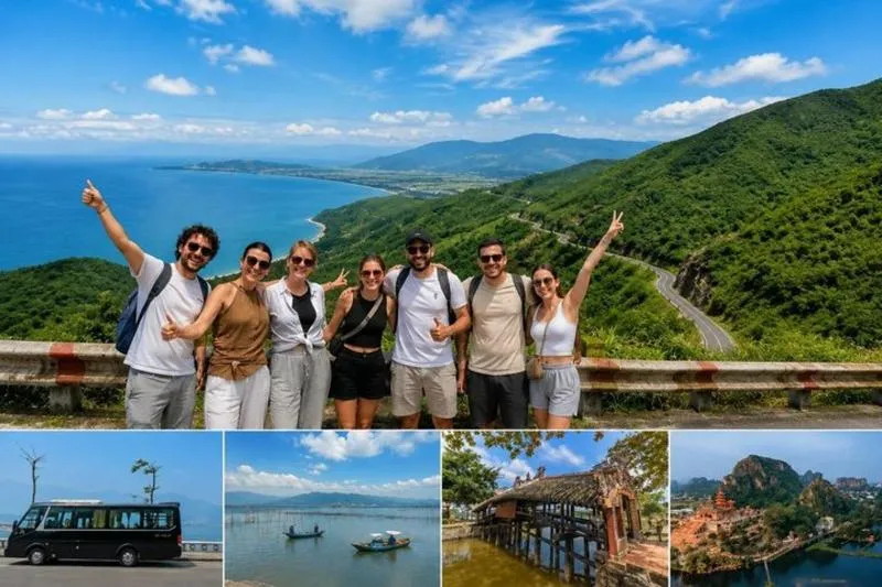 Bus Transfer from Hue to Hoi An with Sightseeing