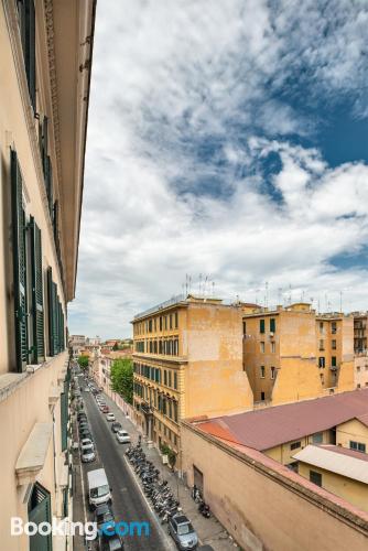 Spacious apartment with two rooms in Rome.