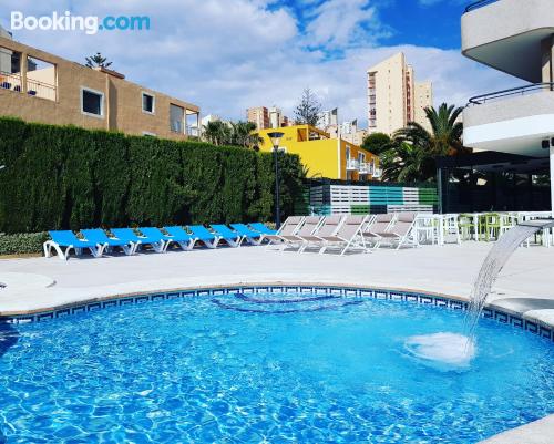 Place in Benidorm with terrace and swimming pool.