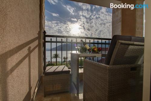 2 bedrooms apartment in Tivat. Terrace!.