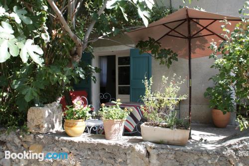 Place with terrace in superb location of Moustiers-Sainte-Marie