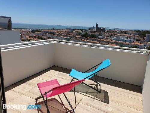 Ferienwohnung mit balkon. In Royan.