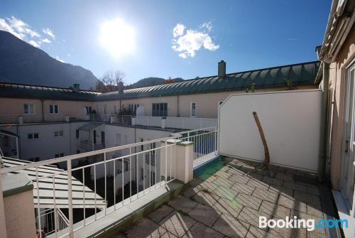 Appartement avec terrasse, parfait pour deux personnes.