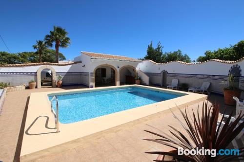 Terrace and wifi place in Denia. Swimming pool!