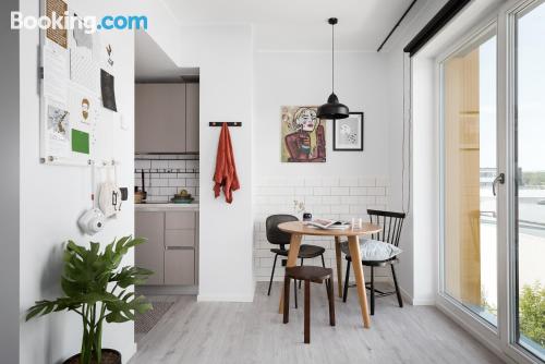 Apartamento com terraço, perfeito para duas pessoas.