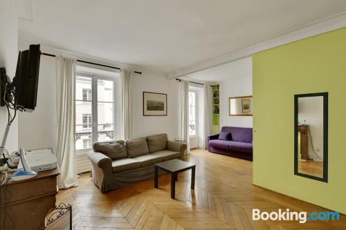 Family friendly apartment in Paris with wifi.