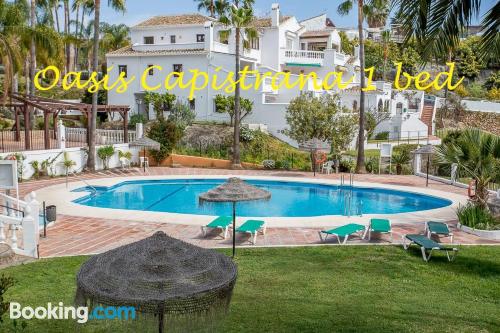 Ferienwohnung in Nerja. Pool und balkon.