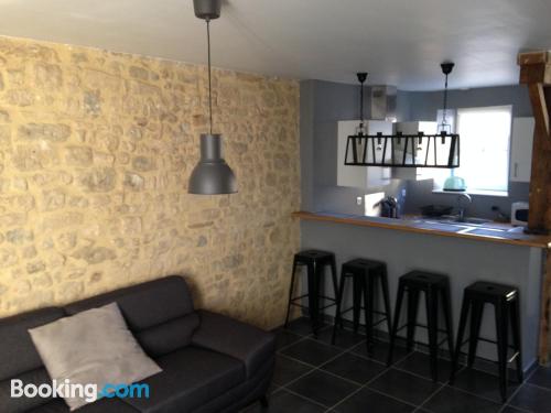 Two bedroom home in Bayeux with heating