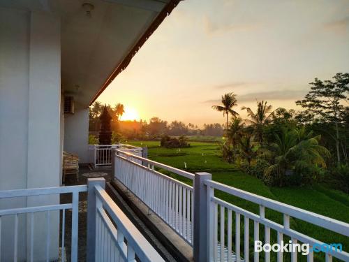 Apartamento com terraço, perfeito para 2 pessoas.