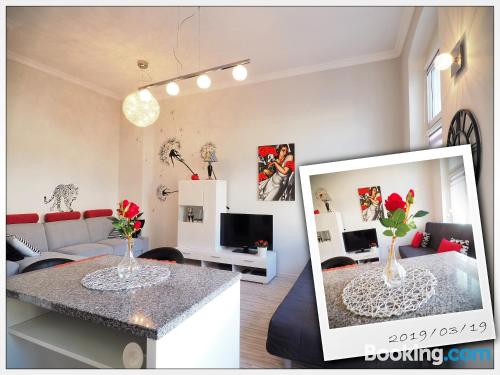 Pequeno apartamento com 2 quartos em Szczecin