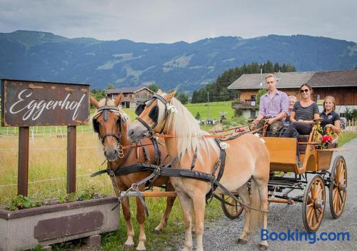 Confortável apartamento em Saalfelden am Steinernen Meer. Internet e terraço