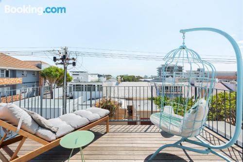 Stay cool: air home in Cape Town with terrace and wifi.