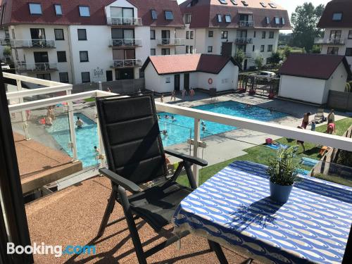 Good choice 1 bedroom apartment with terrace and pool.