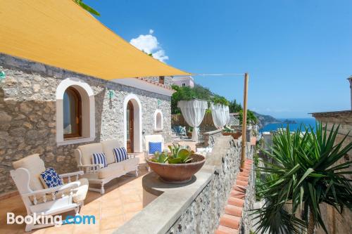 3 rooms home in Praiano with terrace.