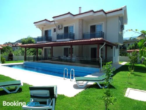 Downtown with swimming pool in Dalyan and terrace