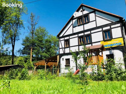 Appartement in Srbská Kamenice. Huisdieren toegestaan!