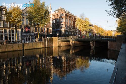 App in Amsterdam. Nabij het centrum