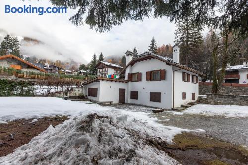 Spacieux appartement dans une excellente position. À Courmayeur.