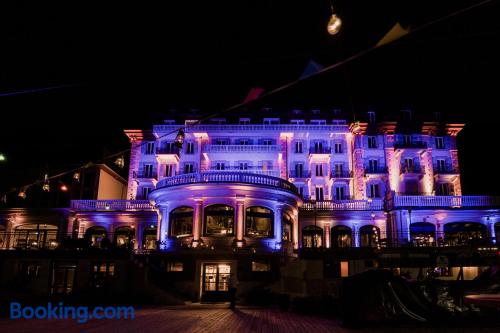 Incredible location and terrace in Chamonix. Family friendly place!