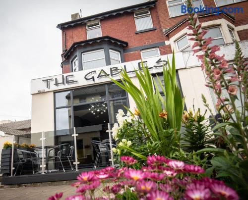 Blackpool, in mitte. Terrasse!.