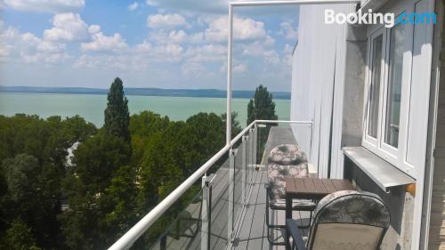 1 bedroom apartment. Balatonföldvár at your feet!