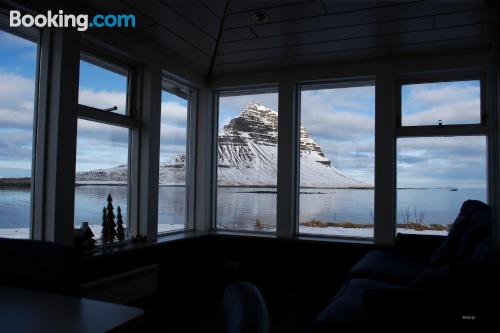 Grundarfjordur ai vostri piedi! Terrazza e Internet