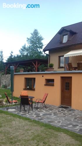Apartment with terrace in Nové Hamry.
