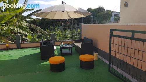 Apartamento para duas pessoas. Terraço!