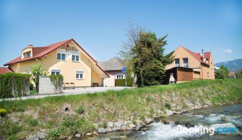 Child friendly place with internet and terrace.