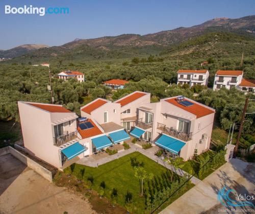 Terrace and wifi home in Skala Sotiros with two bedrooms