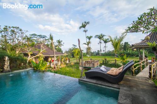 Apartamento com wi-fi. Terraço e piscina.