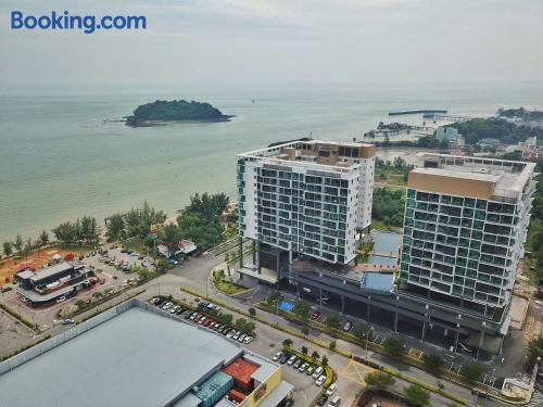 Gran apartamento en Port Dickson con aire acondicionado