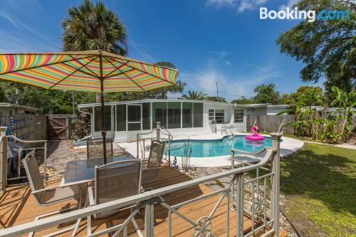 Swimming pool and wifi place in New Port Richey for two people