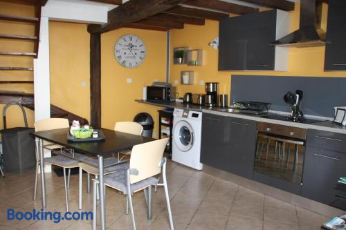 Apt in Ouistreham. In Zentrum, w-lan