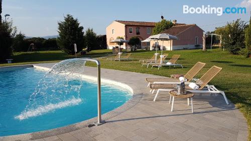 Good choice one bedroom apartment. Enjoy your pool in Altopascio!.