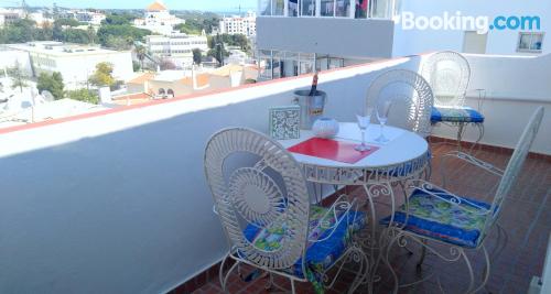 Home for 2 people. Quarteira from your window!