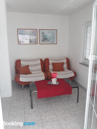 Place for 6 or more in Cesarica with terrace and internet.